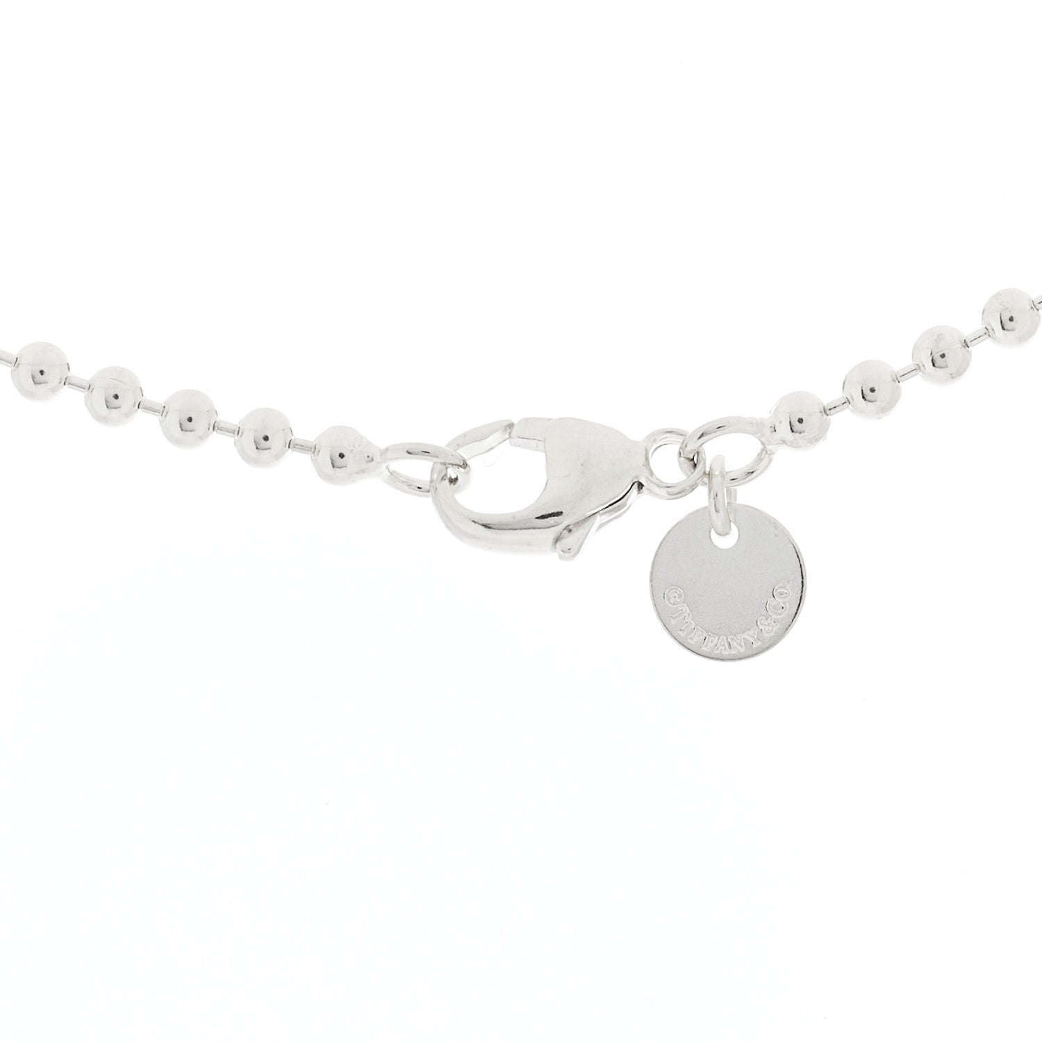 Tiffany Sterling Silver 2.5mm Bead Chain Necklace 20" 4 of 5