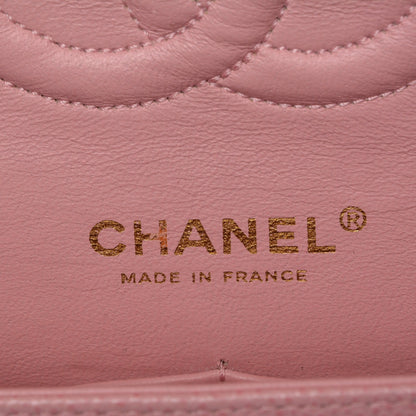 Chanel Caviar Quilted Medium Double Flap Pink 6 of 7