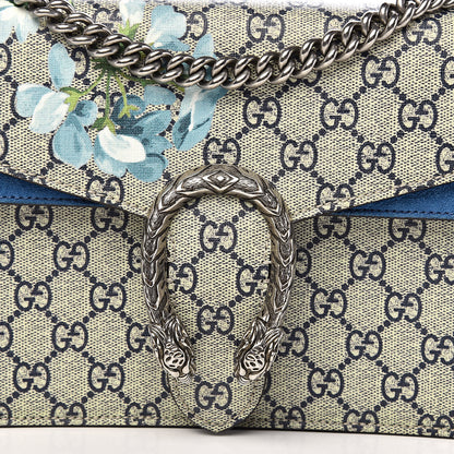 Gucci GG Supreme Monogram Blooms Small Dionysus Shoulder Bag Beige Navy Vintage Blue 11 of 11
