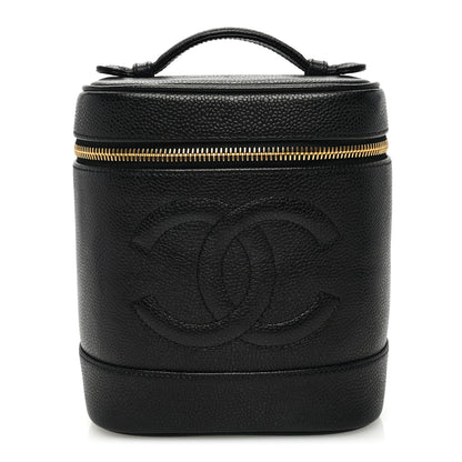 Chanel Caviar Vanity Cosmetic Case Black 1 of 7