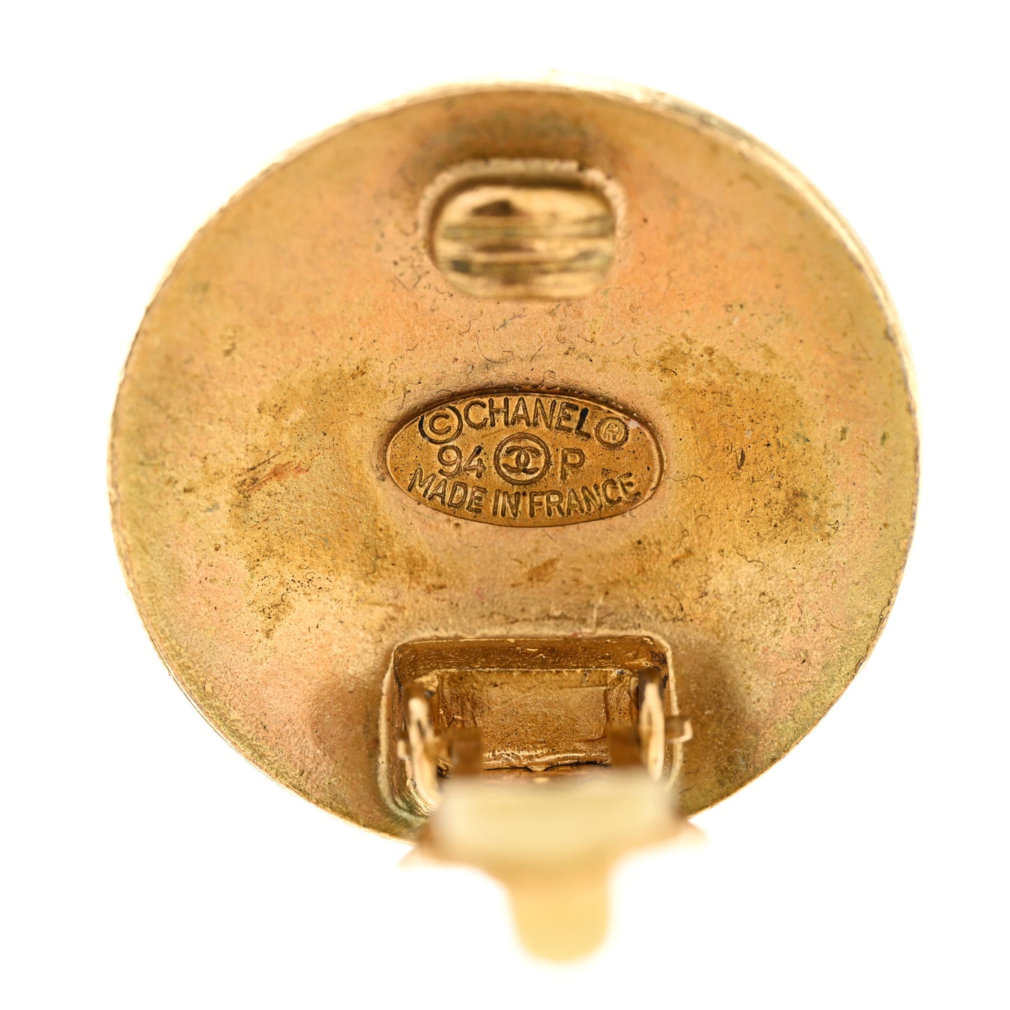 CC Clip On Earrings Gold