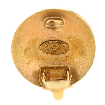 Chanel CC Clip On Earrings Gold 4 of 4