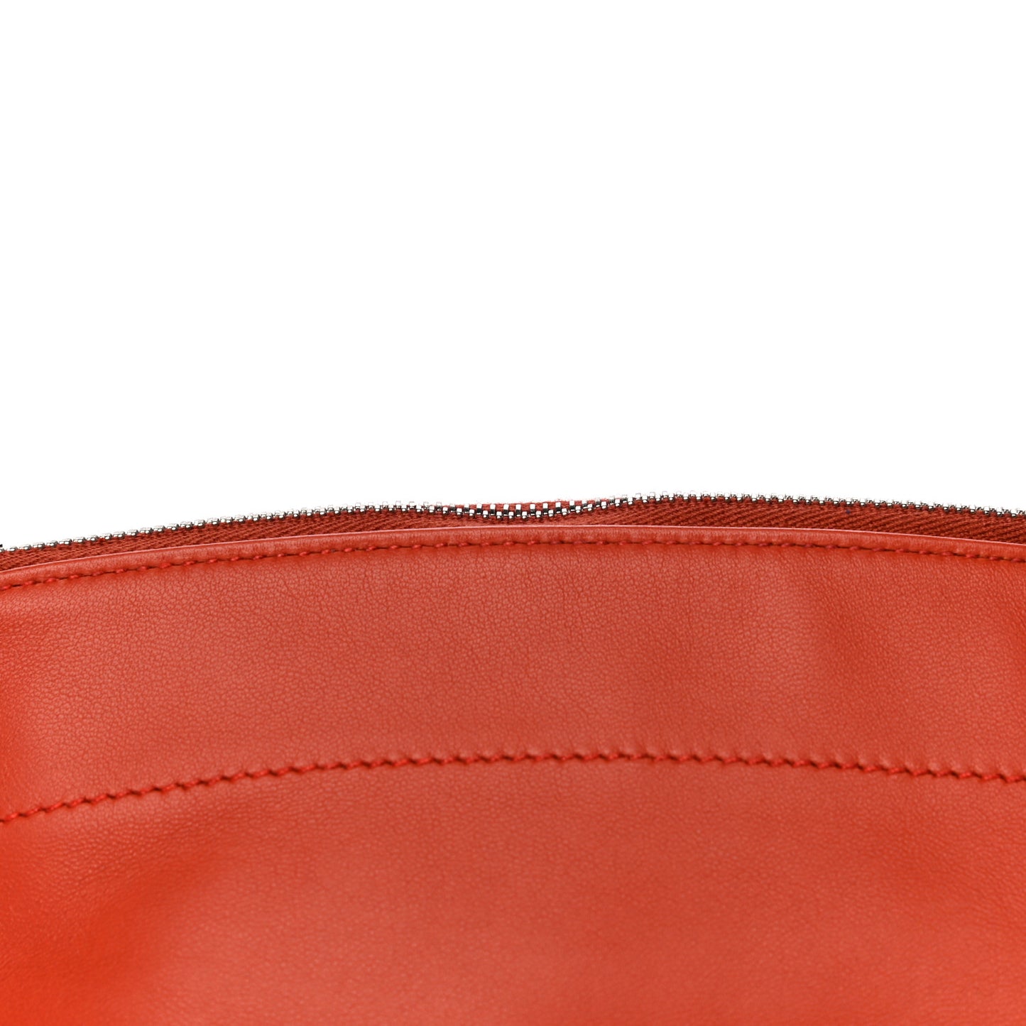 Lambskin Swift Tohubohu Pouch MM Cornaline Bleu Zellige