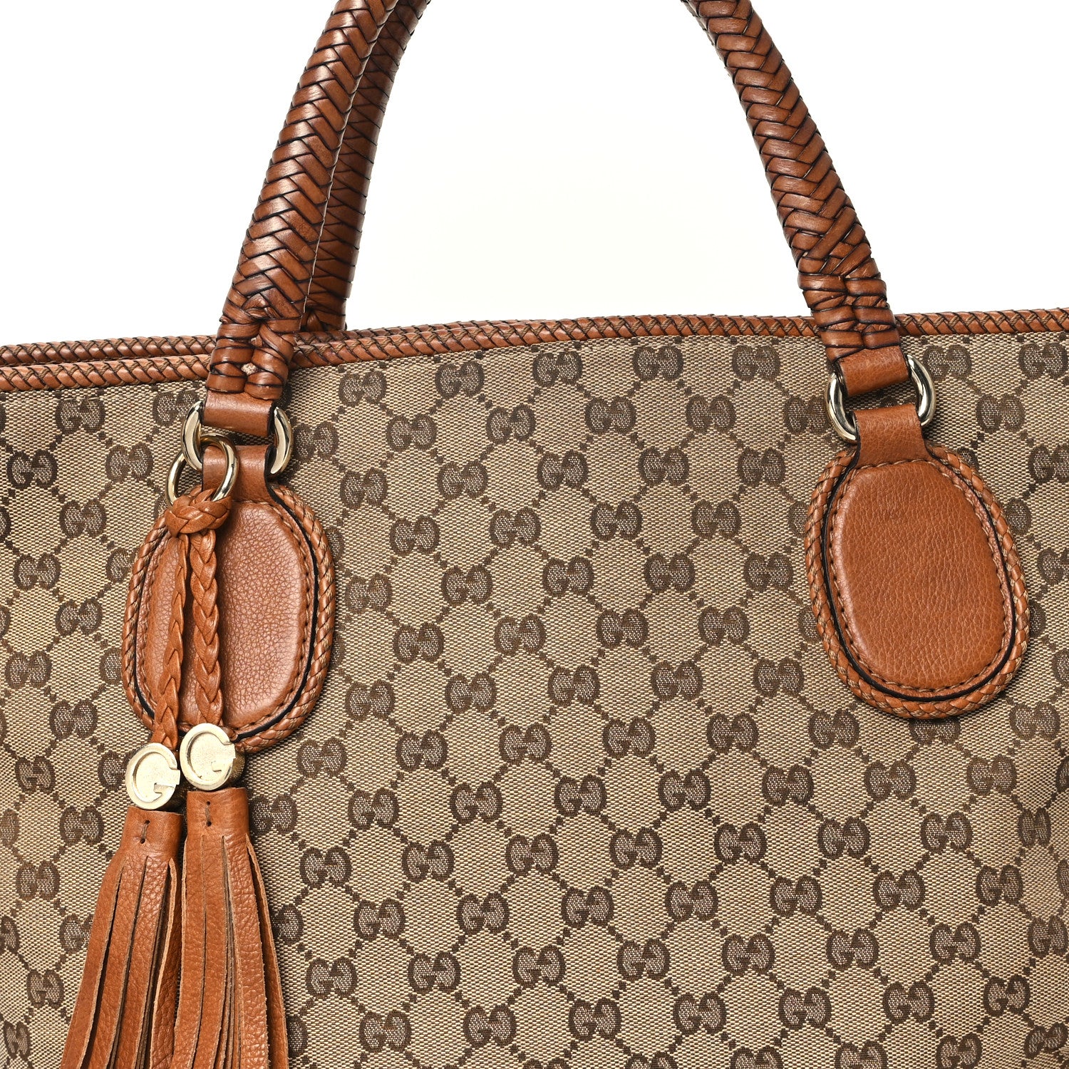 Gucci Monogram Medium Marrakech Tote Tan 8 of 12