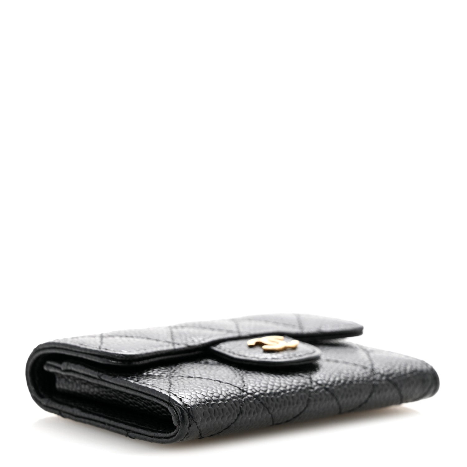Chanel Caviar Quilted Flap Card Holder Black 4 of 10