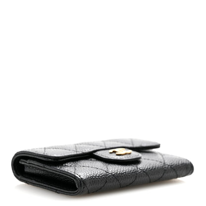 Chanel Caviar Quilted Flap Card Holder Black 4 of 10