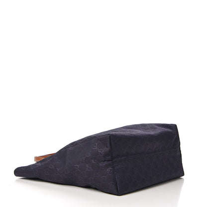Gucci Nylon Monogram Medium Tote Navy 3 of 9