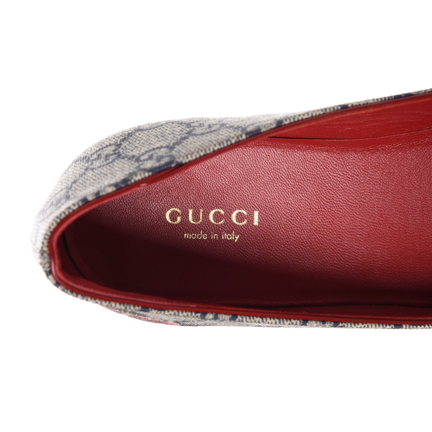 GG Supreme Monogram Heart Tattoo Ballet Flats 38