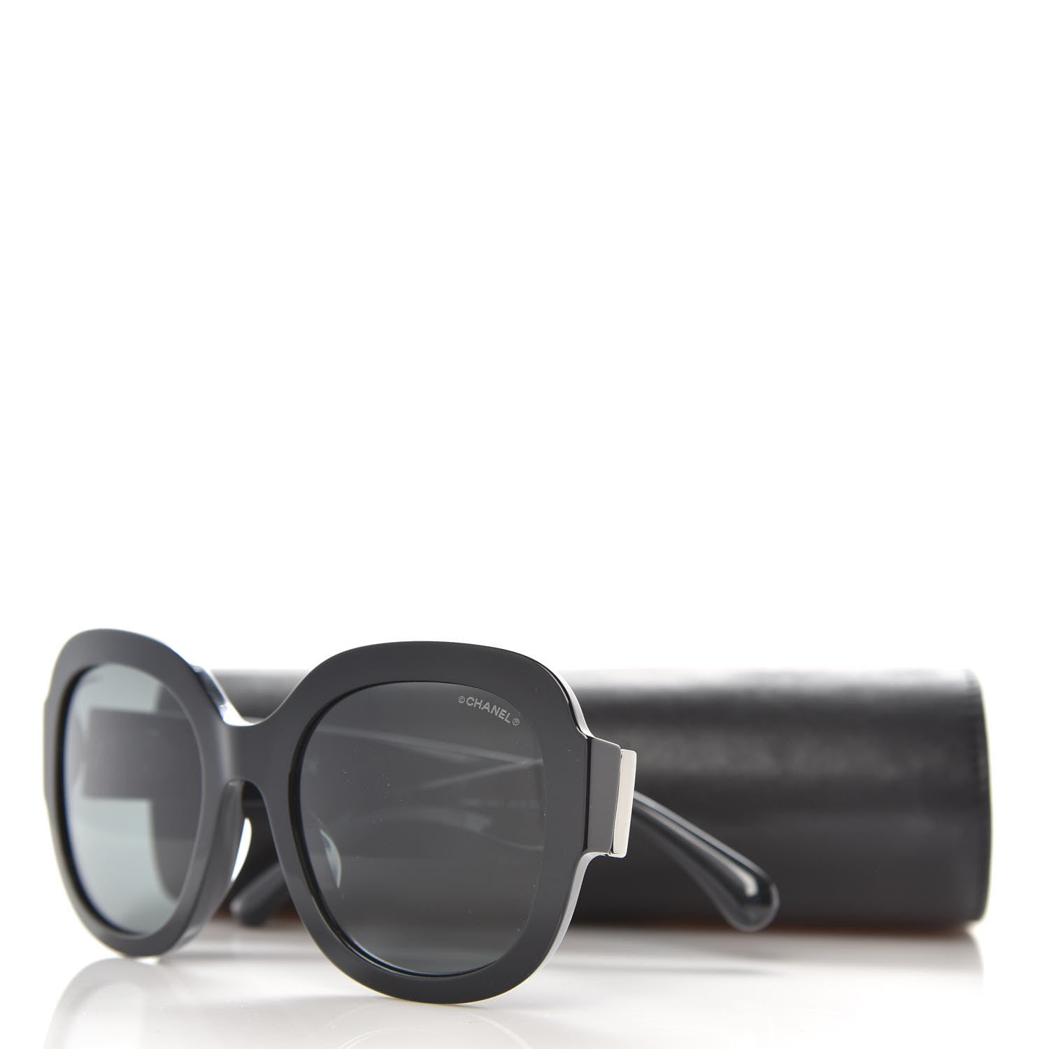 Chanel Acetate Polarized Pantos Sunglasses 5433-A Black 8 of 8