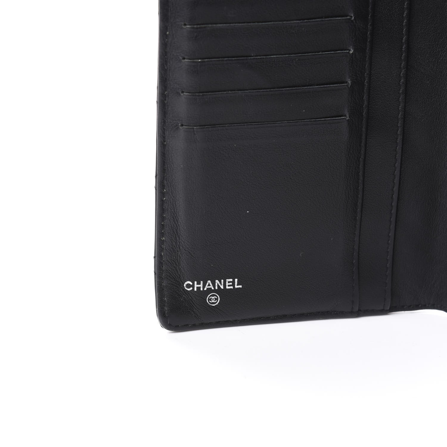 Chanel Patent Quilted Brilliant Yen Wallet Black 8 of 10