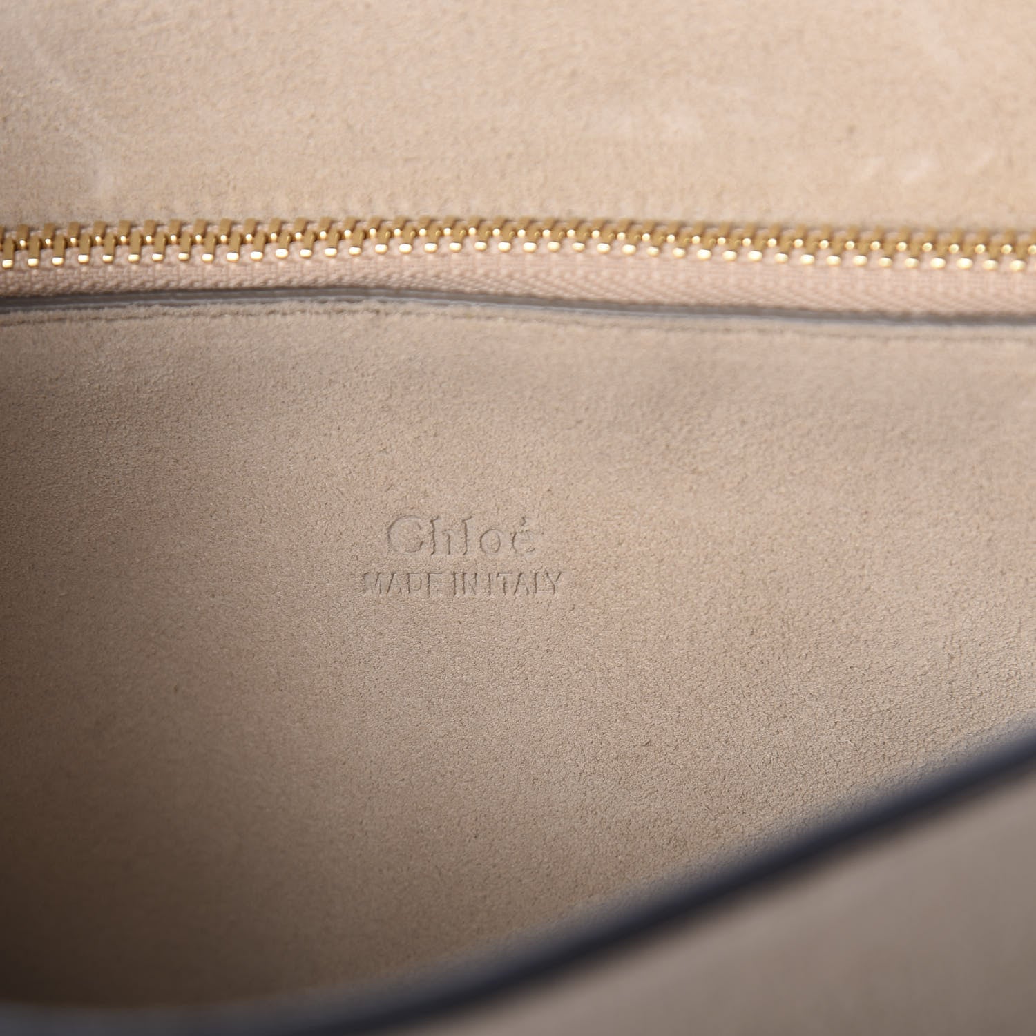 Chloe Suede Calfskin Medium Faye Shoulder Bag Cloudy Blue 6 of 9
