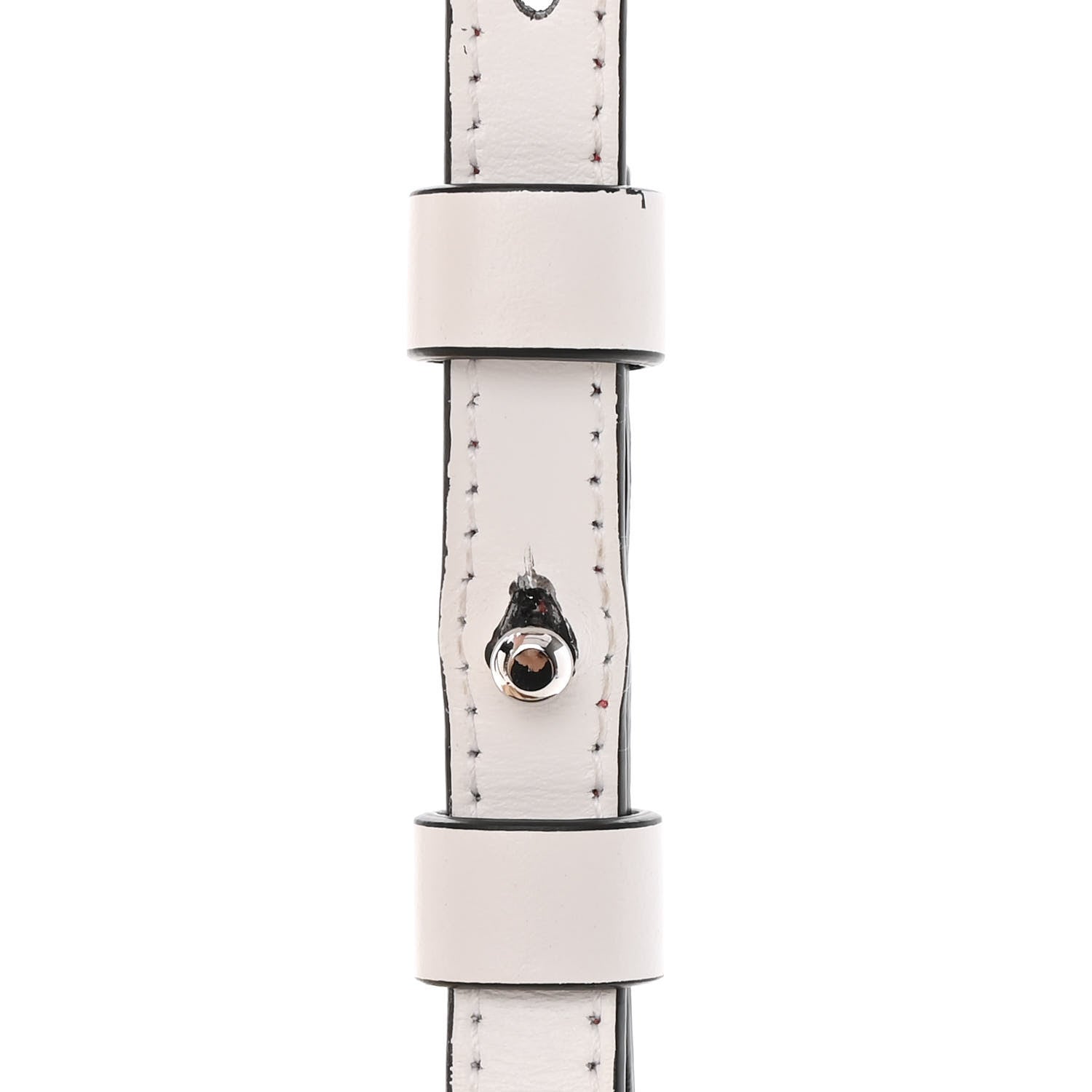 Christian Louboutin Calfskin Studded Skypouch Crossbody Clutch White 12 of 12
