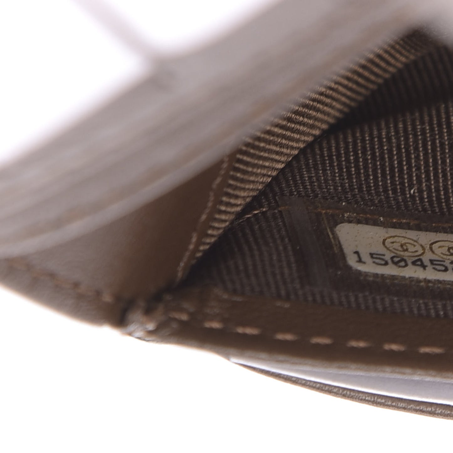 Caviar Quilted Zipped Pocket Wallet Brown