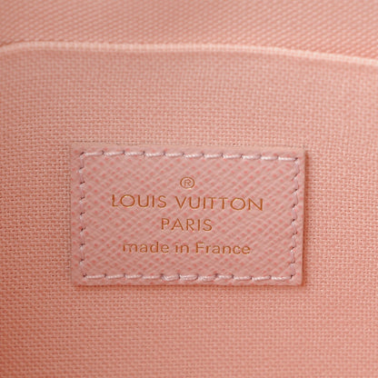 Louis Vuitton Damier Azur Pochette Felicie Chain Wallet Rose Ballerine 6 of 8