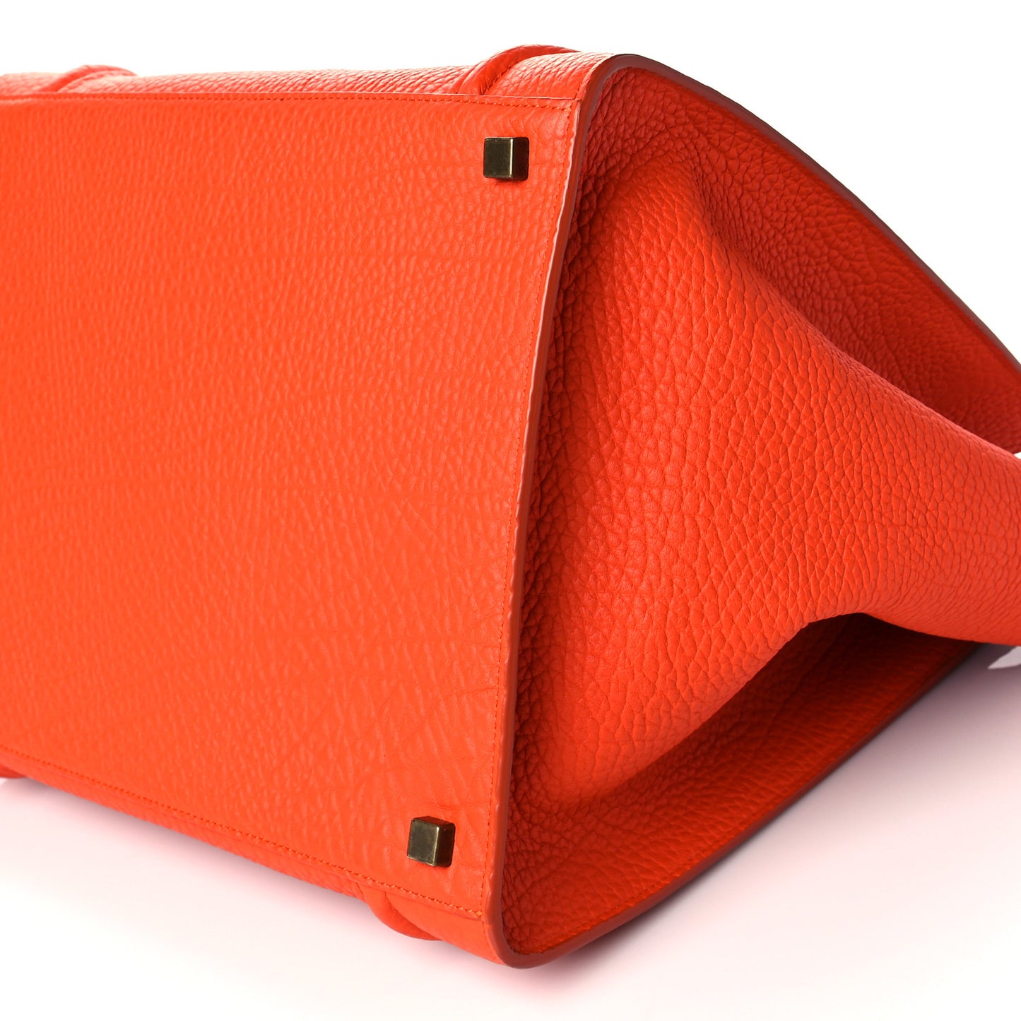 Bullhide Calfskin Medium Phantom Luggage Burnt Orange