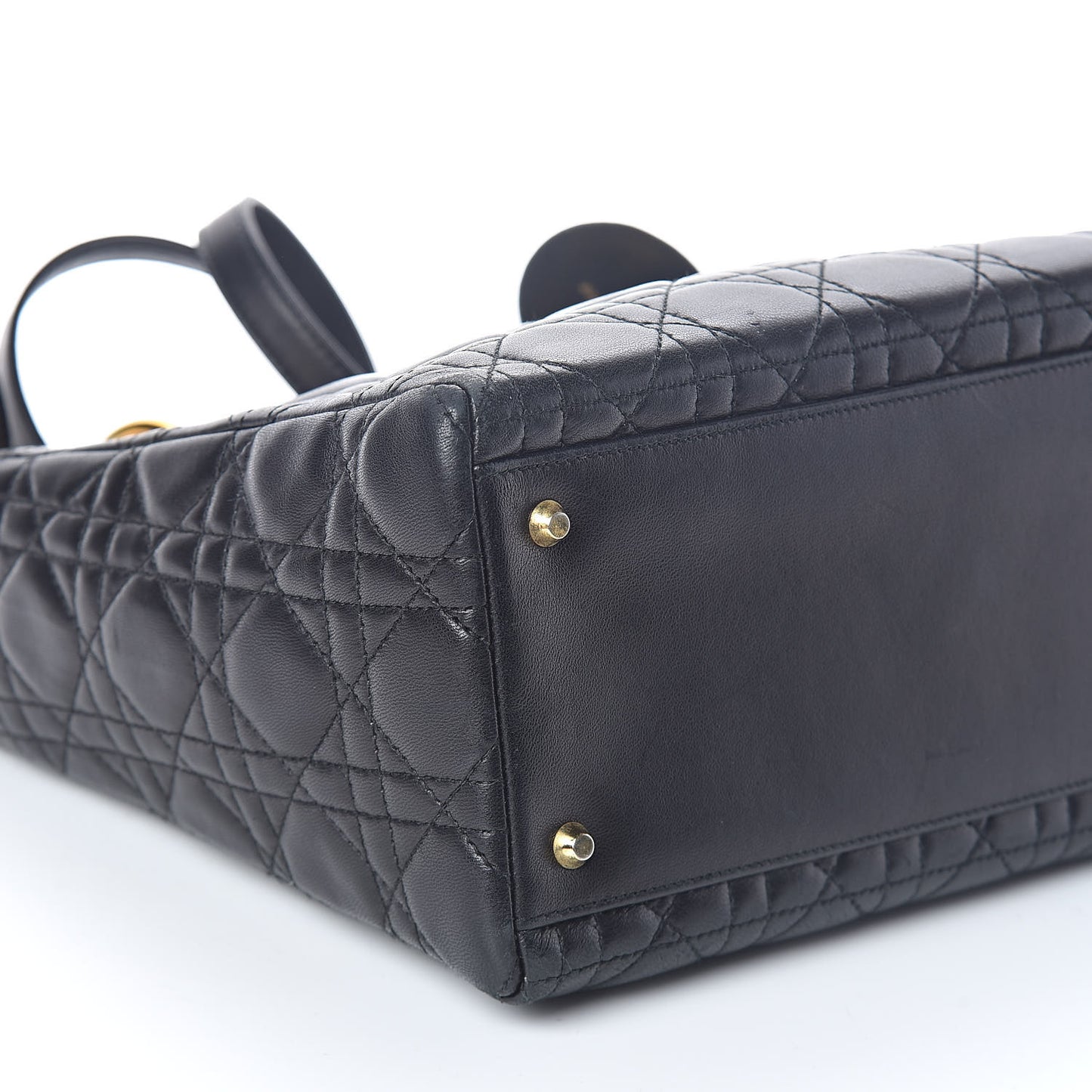 Lambskin Cannage Medium Lady Dior Black
