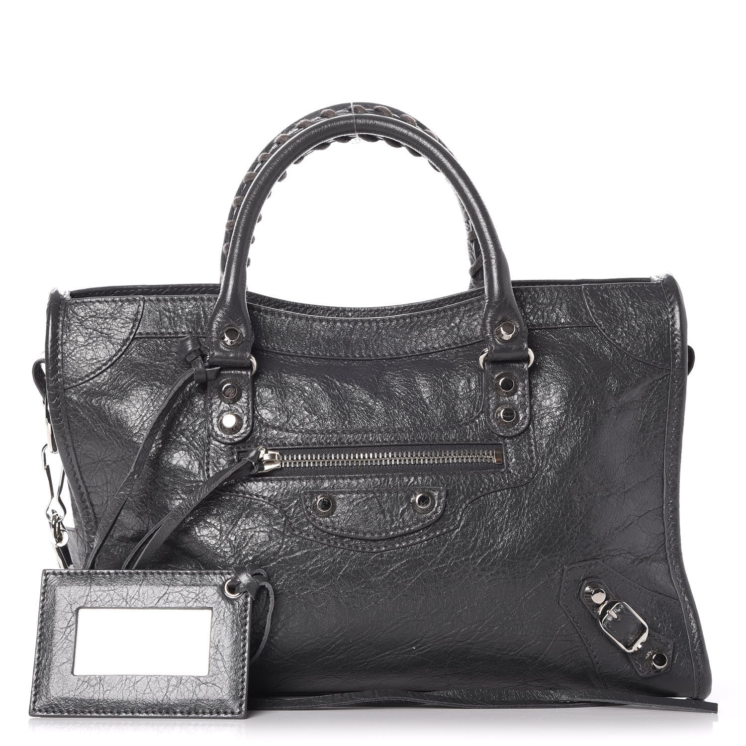 Balenciaga Agneau Classic Silver Hardware S City Gris Fossile 1 of 7