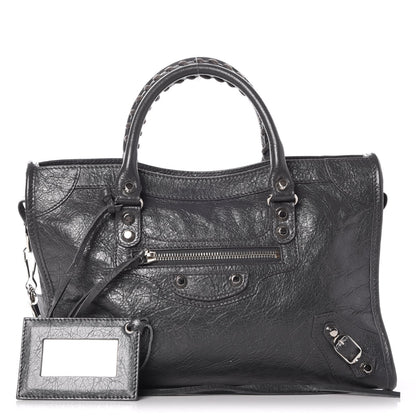 Balenciaga Agneau Classic Silver Hardware S City Gris Fossile 1 of 7