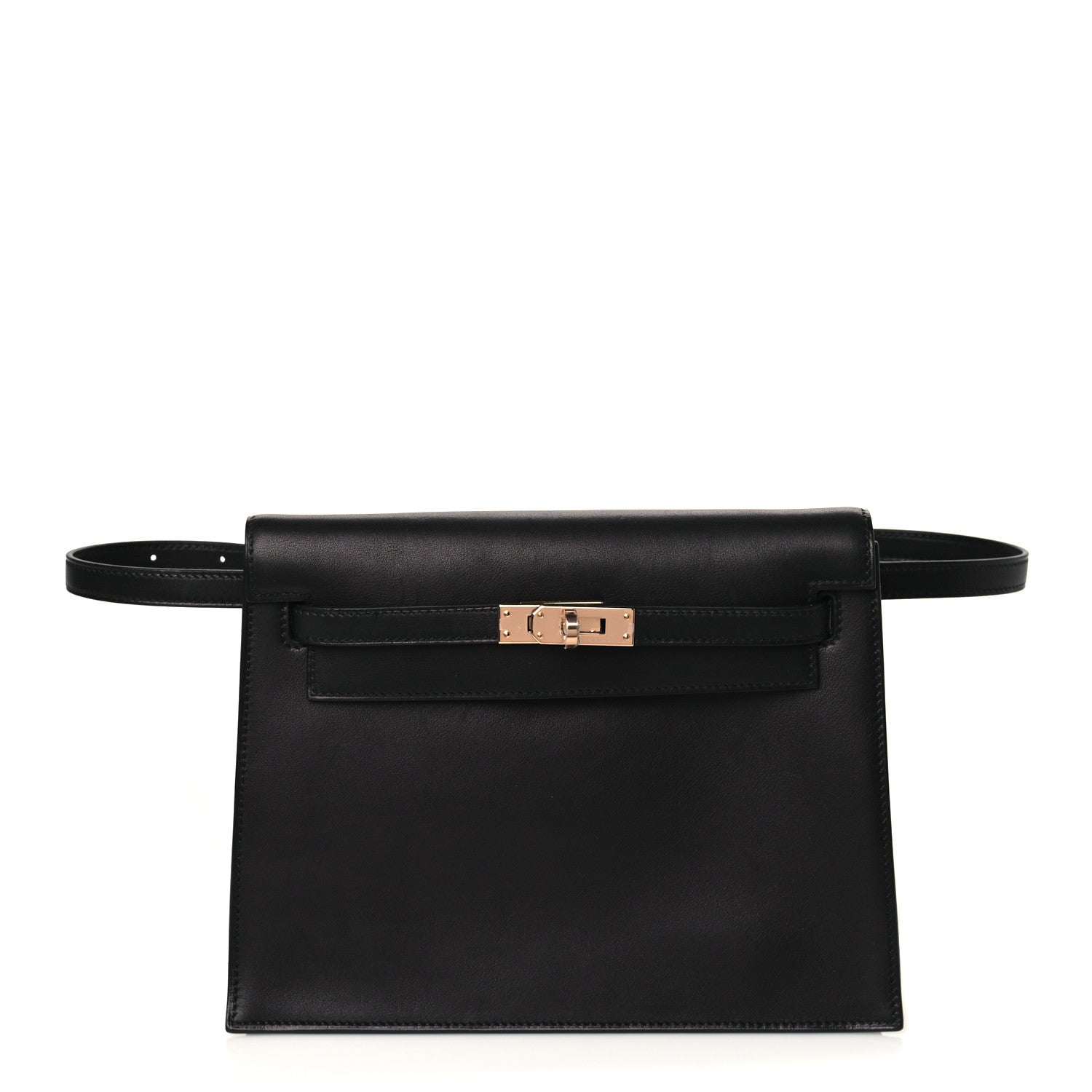Hermes Evercolor Kelly Danse II Belt Bag Black 1 of 11