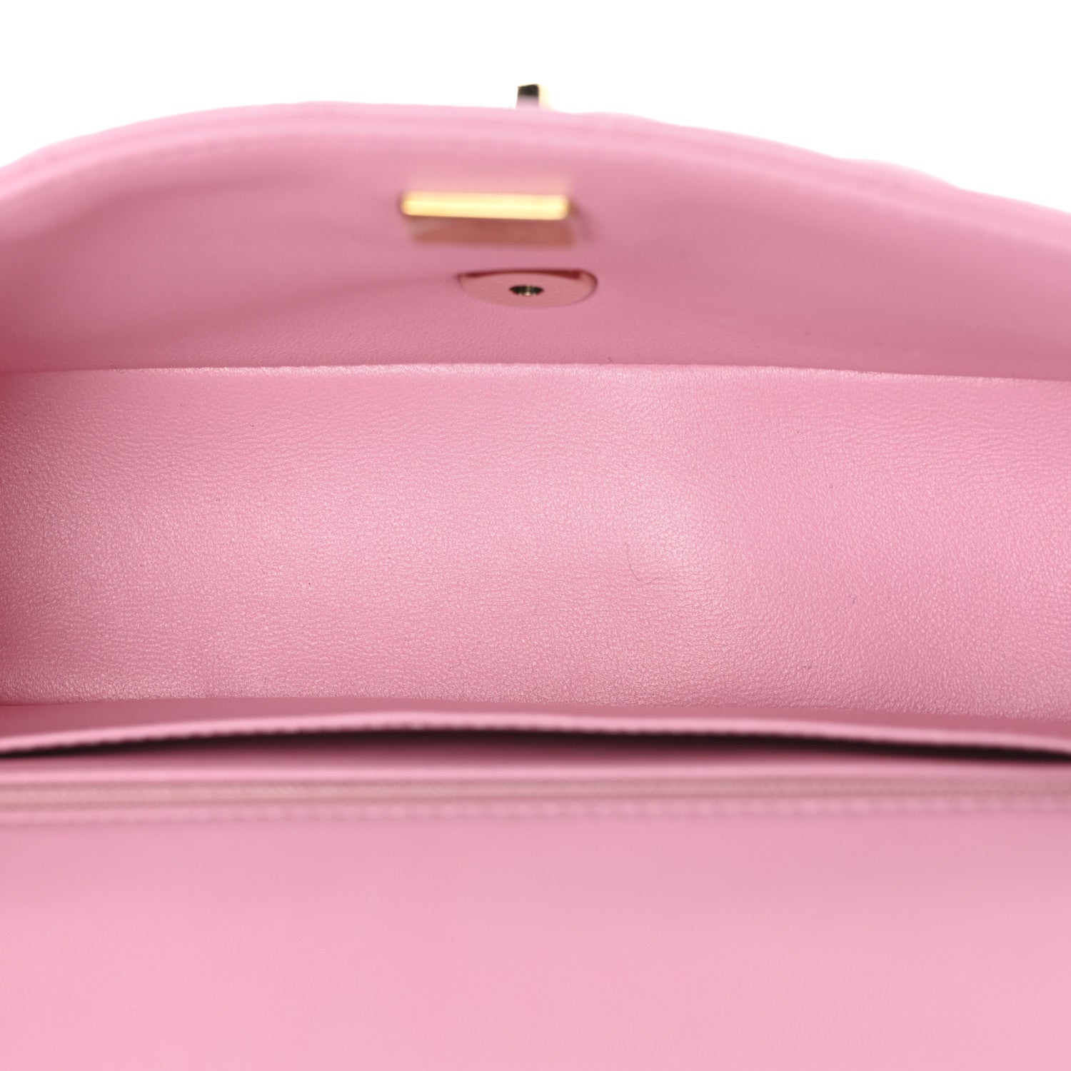 Chanel Lambskin Quilted Mini Top Handle Rectangular Flap Pink 5 of 10