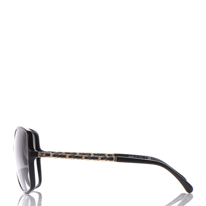 Chanel Lambskin Square Chain Sunglasses 5210-Q Black 3 of 10