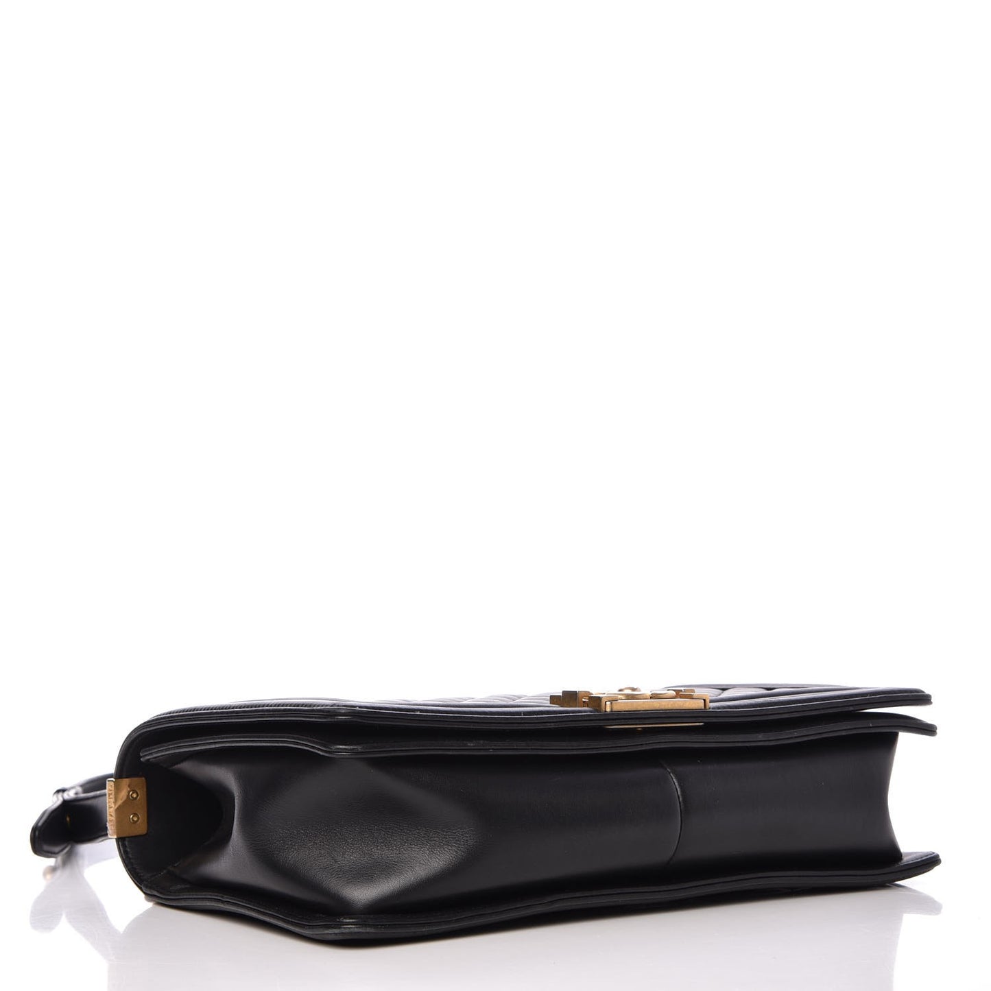 Calfskin Quilted New Medium Boy Flap Black
