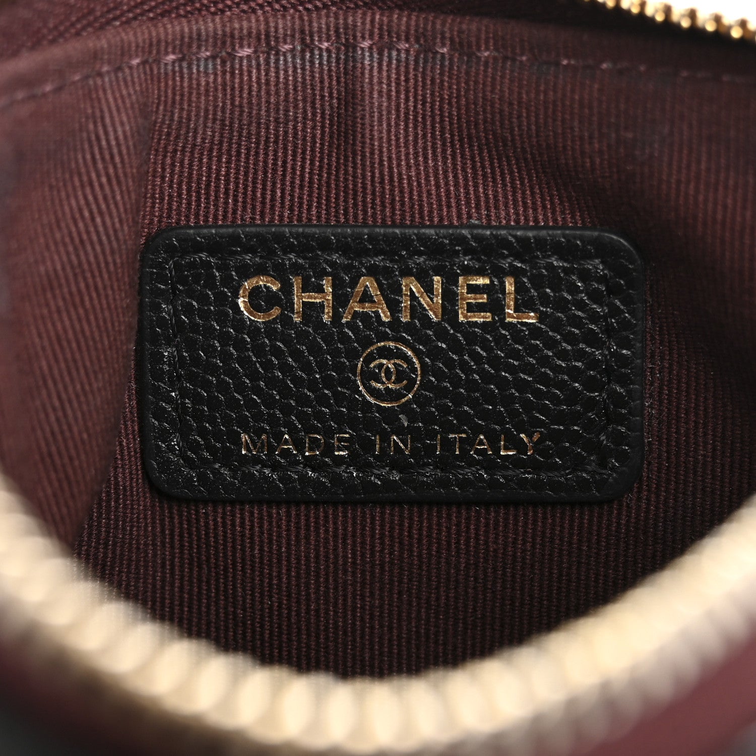 Chanel Caviar Quilted Small Cosmetic Case Black 6 of 12