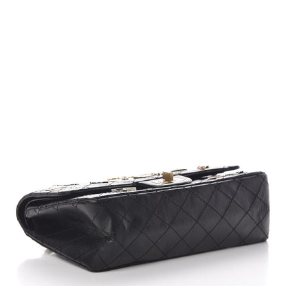 Chanel Aged Calfskin Lucky Charms 2.55 Reissue 225 Flap Black 4 of 12