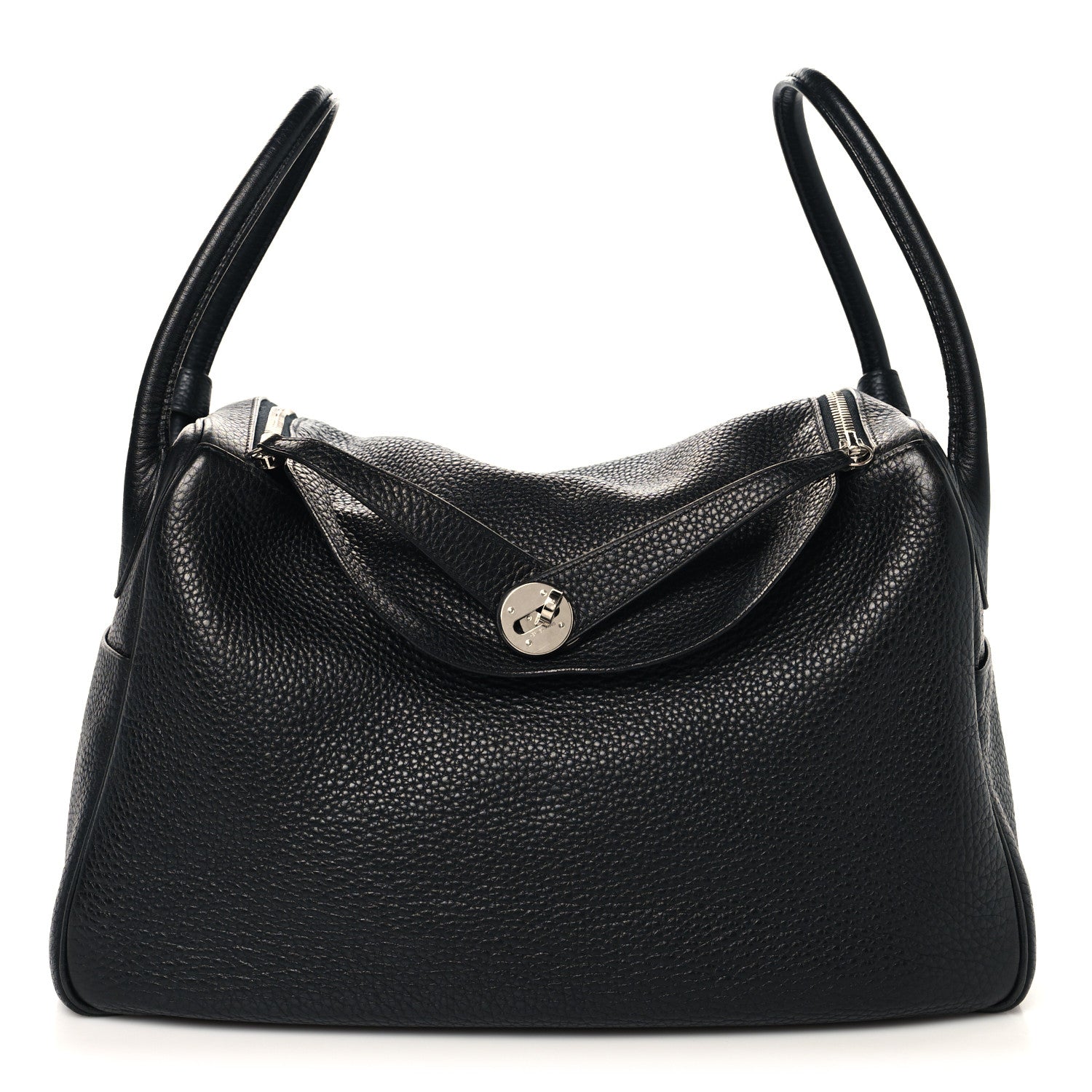 Hermes Taurillon Clemence Lindy 34 Black Black 1 of 12