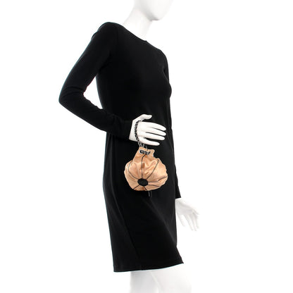 Chanel Lambskin Satin Reversible Mini Sac Cordon Black Peach 2 of 8