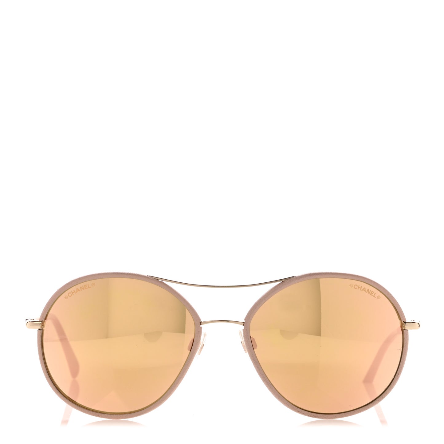 Round Pilot Sunglasses 4228-Q Pink