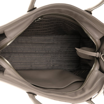 Prada Soft Calfskin Impunture Diagramme Tote Pomice 5 of 10