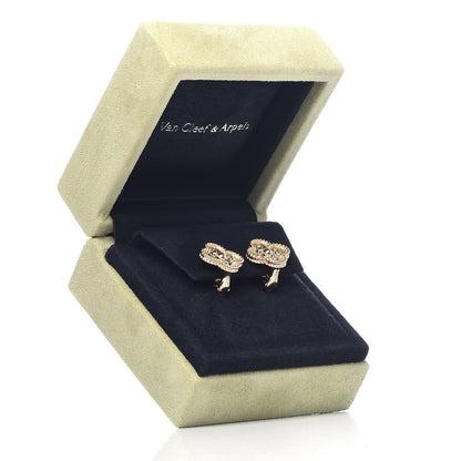 Van Cleef & Arpels 18K Yellow Gold Vintage Alhambra Earrings 5 of 5