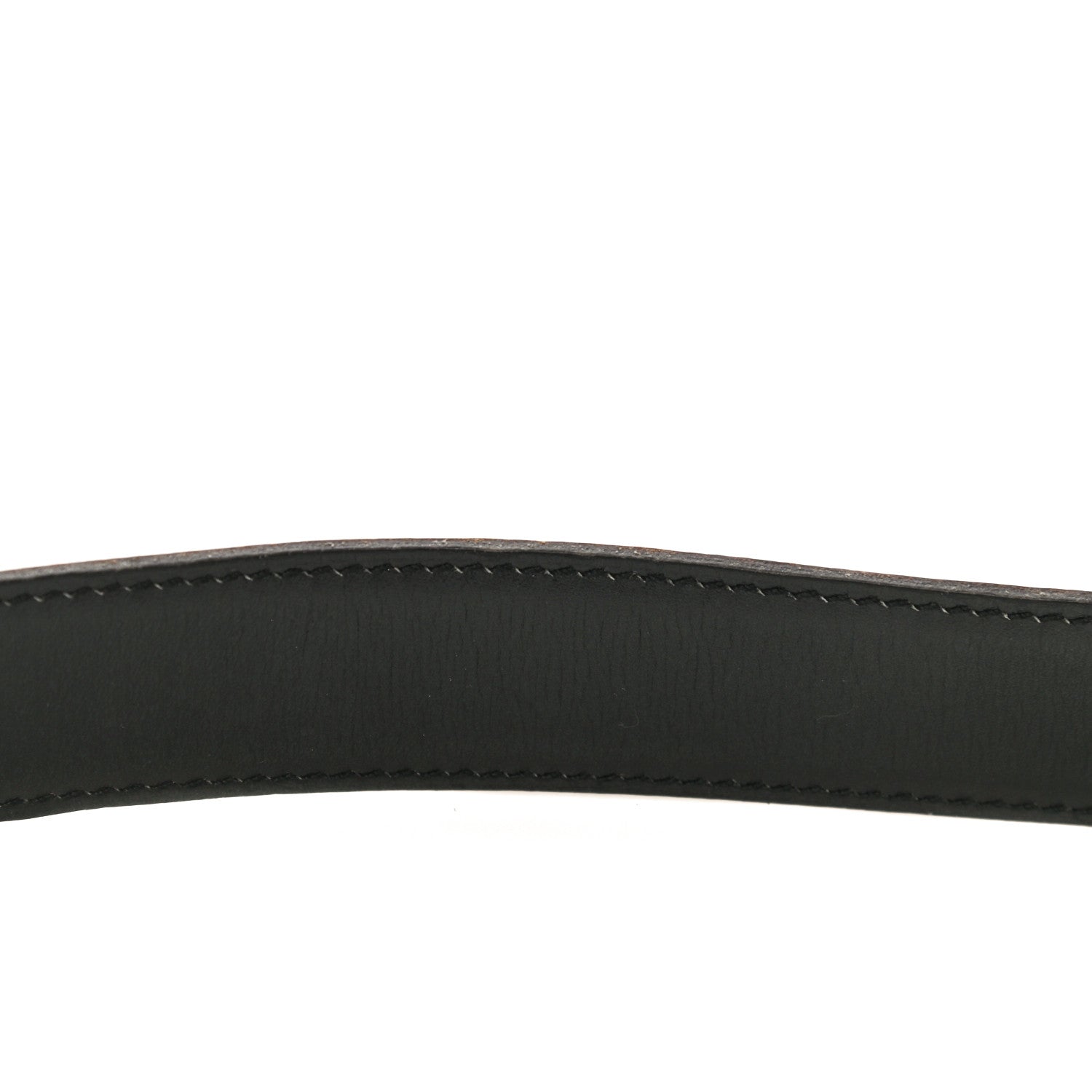 Hermes Box Courchevel 32mm H Belt 74 Black Gold 10 of 14