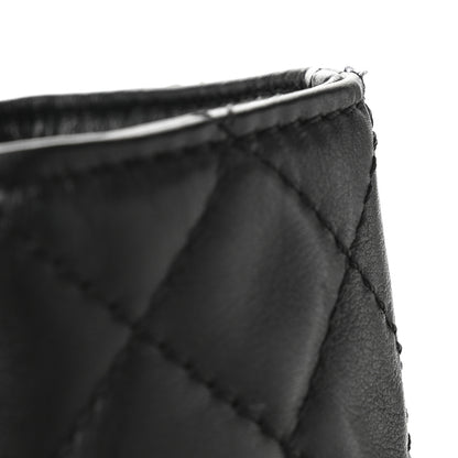 Chanel Calfskin Quilted In The Business North South Tote Black 11 of 11
