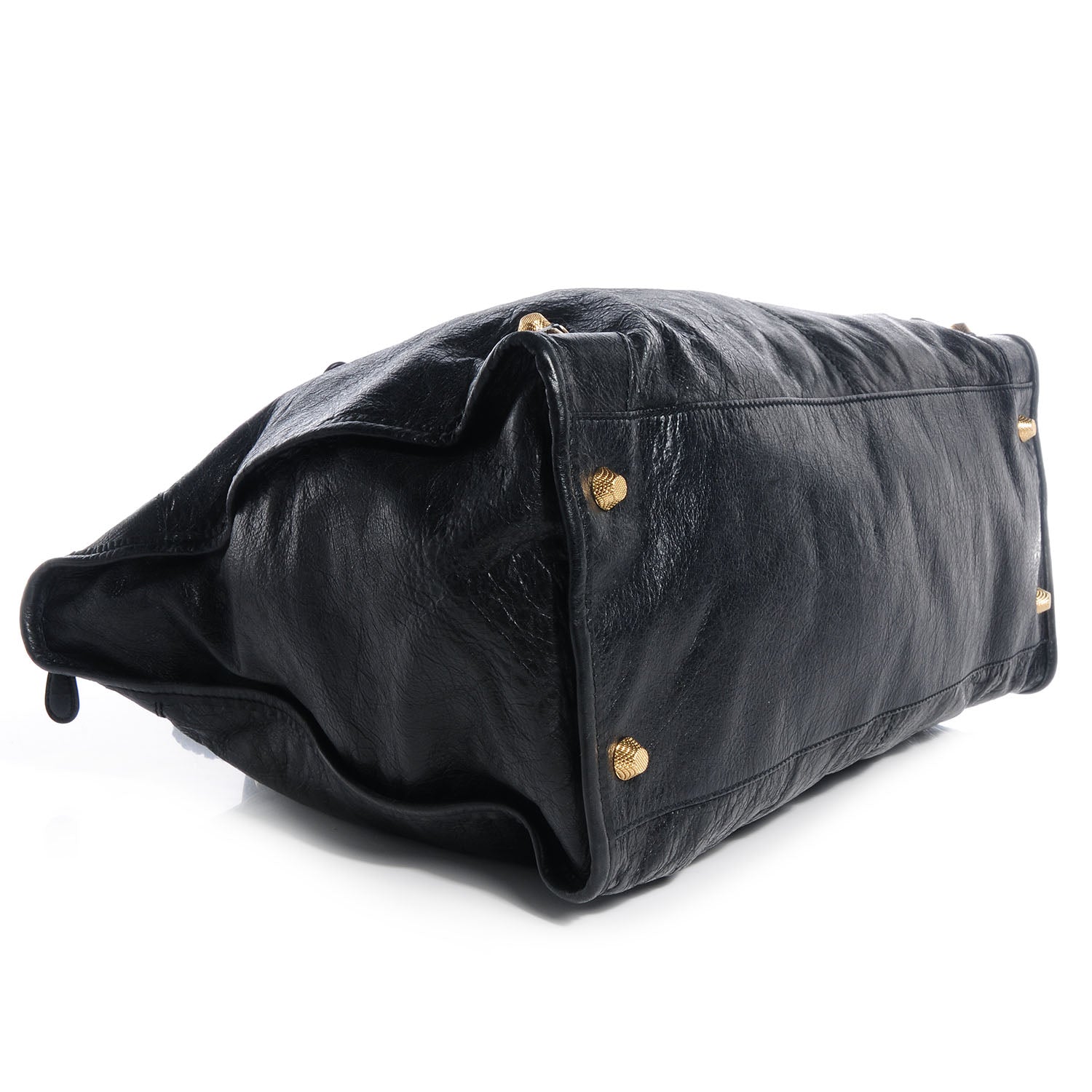 Balenciaga Agneau Giant 12 Gold Hardware Weekender Black 4 of 10