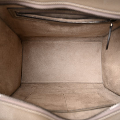 Celine Drummed Calfskin Mini Luggage Souris 4 of 10