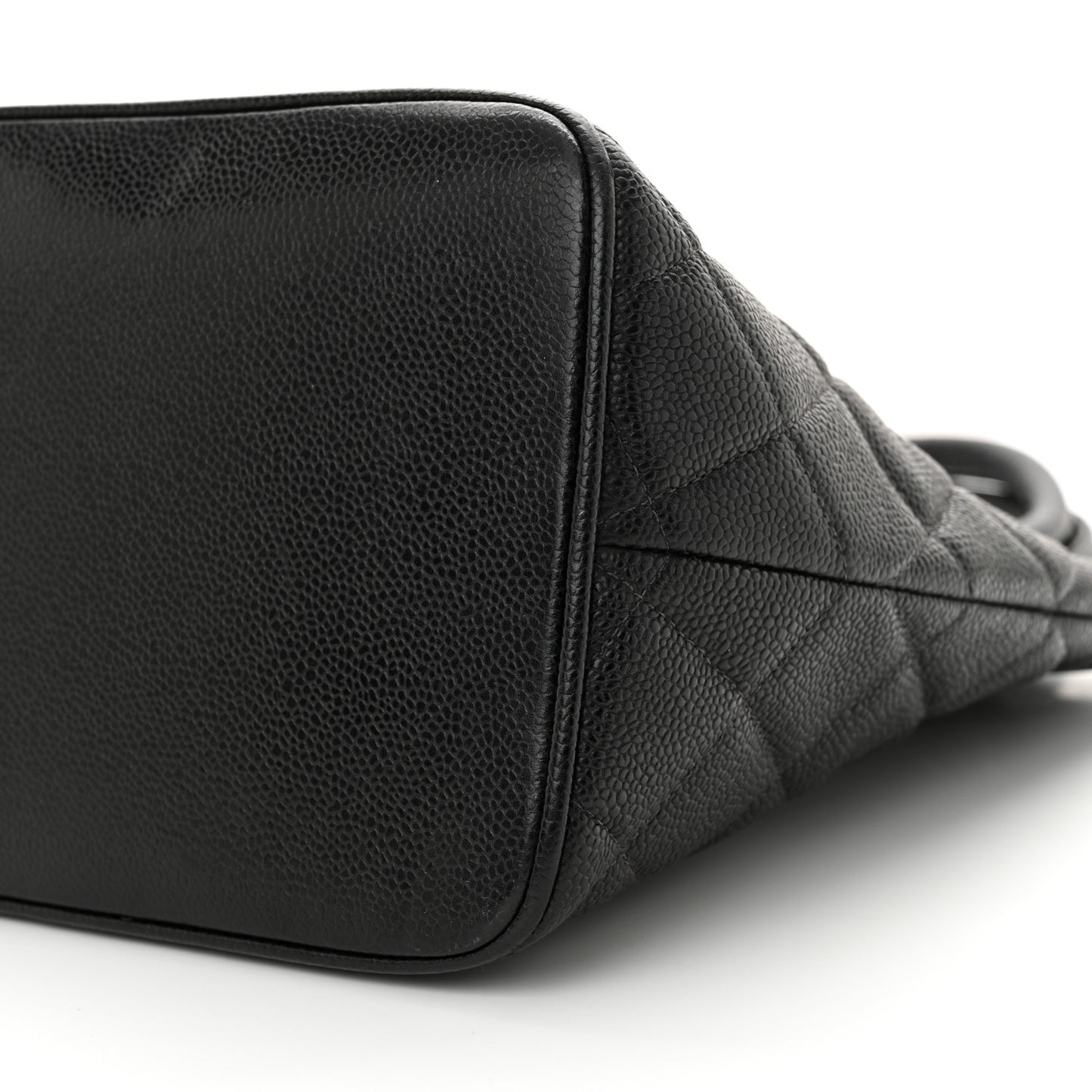 Caviar Quilted Medallion Tote Black