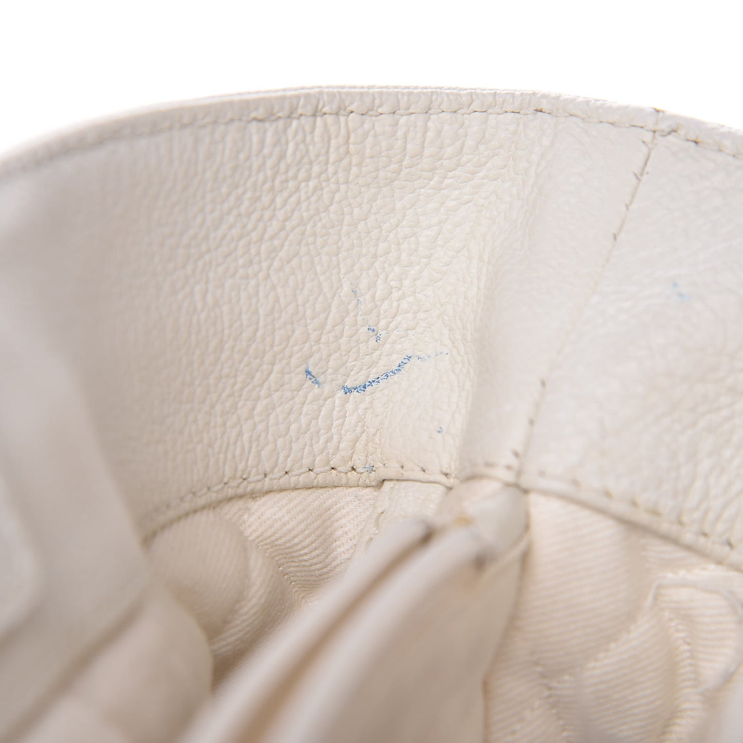 Goatskin Perforated Large CC Tote White