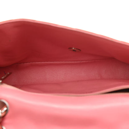 Chanel Patent Chevron Quilted Medium Single Flap Pink 5 of 15