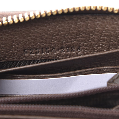Gucci GG Supreme Monogram Web Ophidia Zip Around Wallet Brown 6 of 6