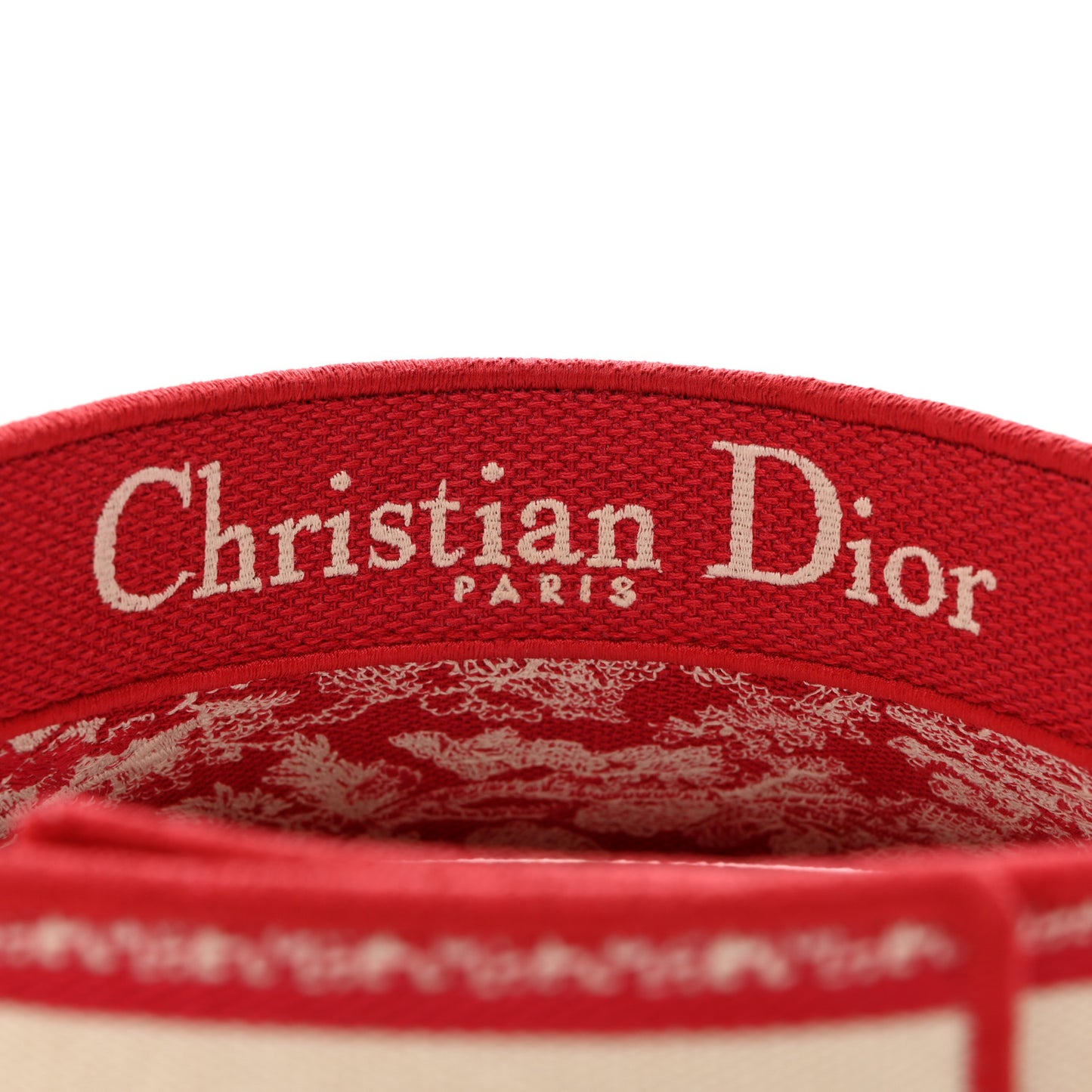 Toile De Jouy Reverse Visor Red
