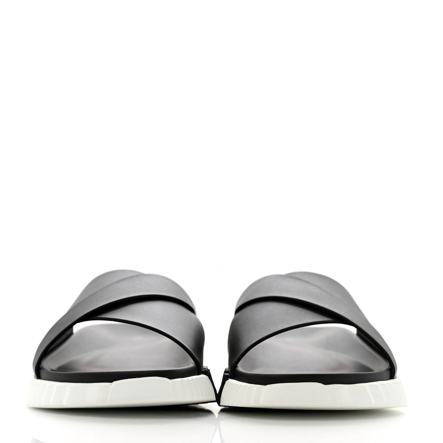 Nappa Mens Infra Sandals 43.5 Black