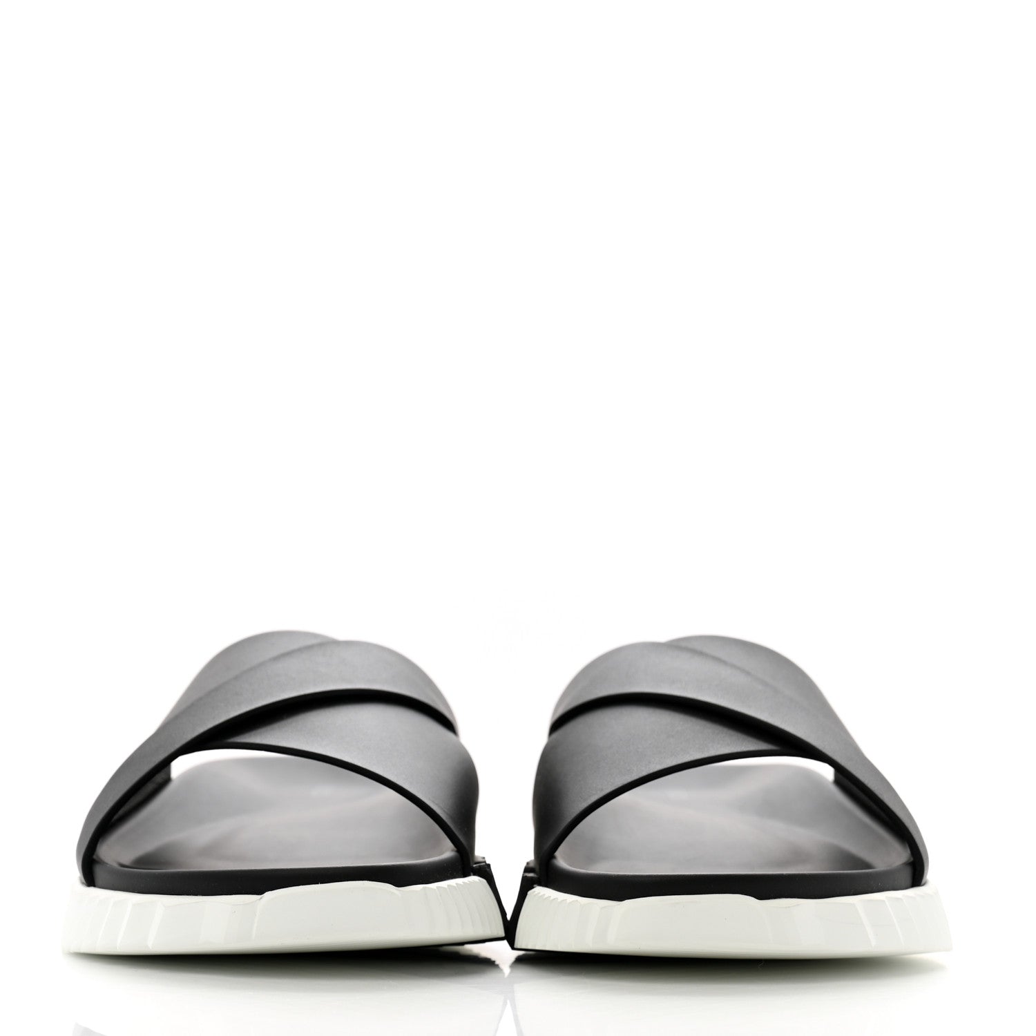 Hermes Nappa Mens Infra Sandals 43.5 Black 3 of 10