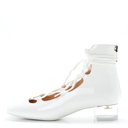 Christian Dior Patent Diorarty 30mm Pumps 38 White 1 of 9