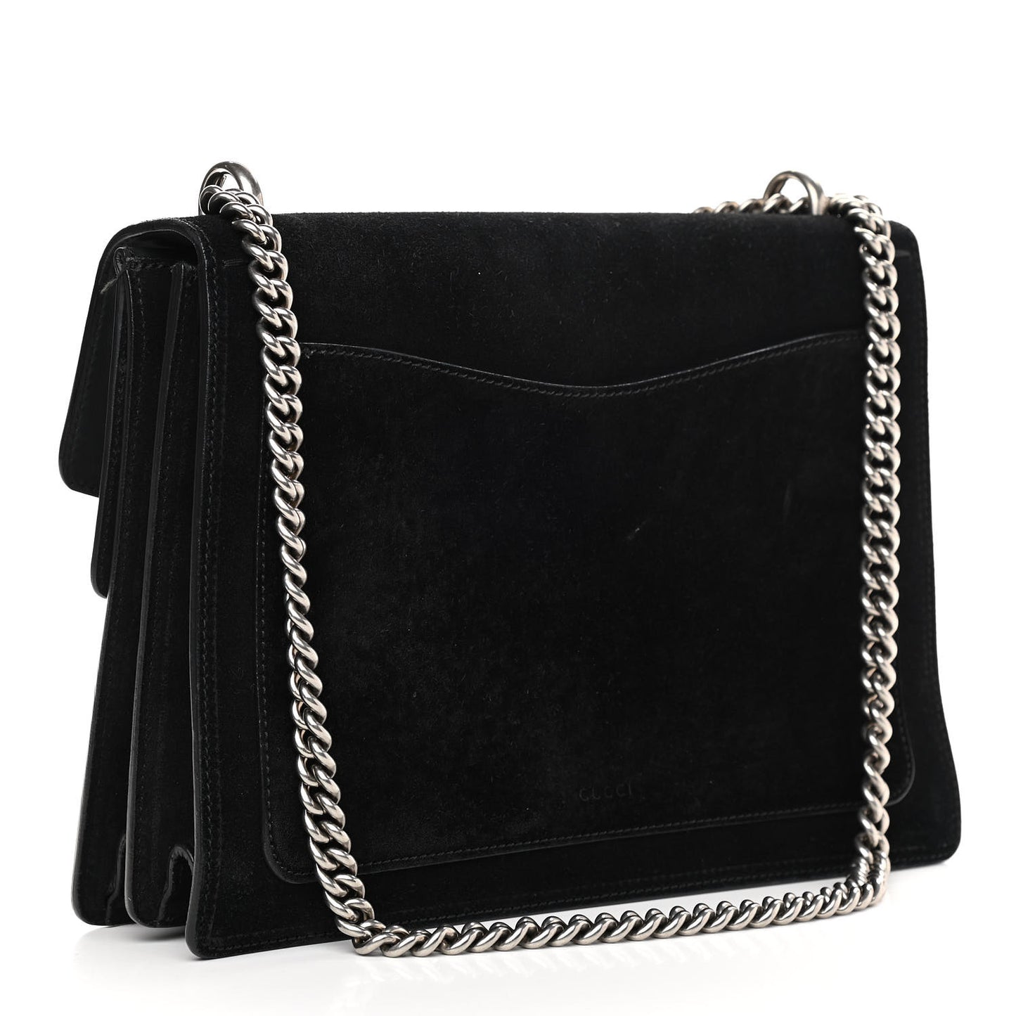 Suede Medium Dionysus Shoulder Bag Black