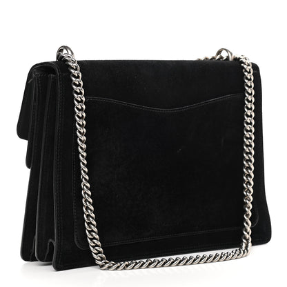 Gucci Suede Medium Dionysus Shoulder Bag Black 2 of 11