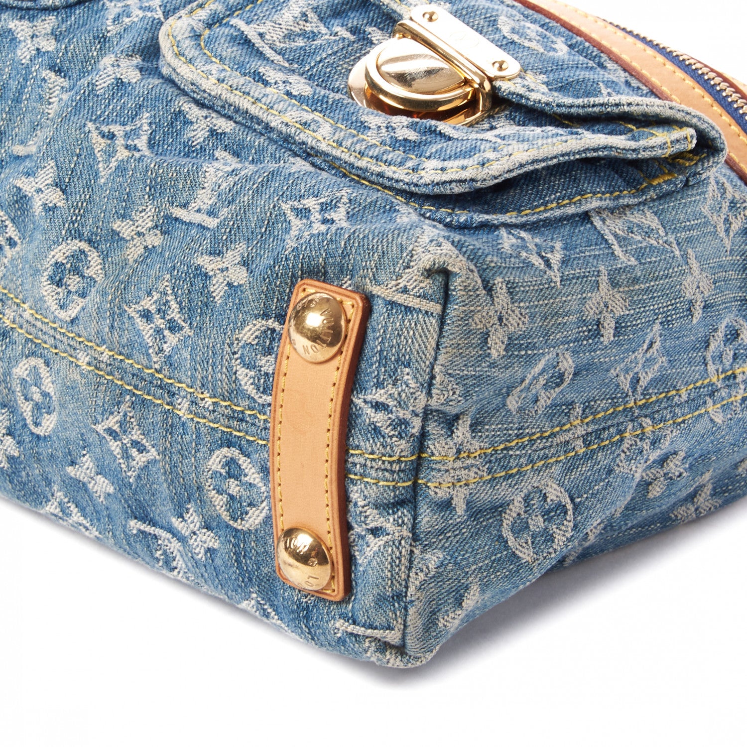 Louis Vuitton Monogram Denim Baggy PM Blue 5 of 8