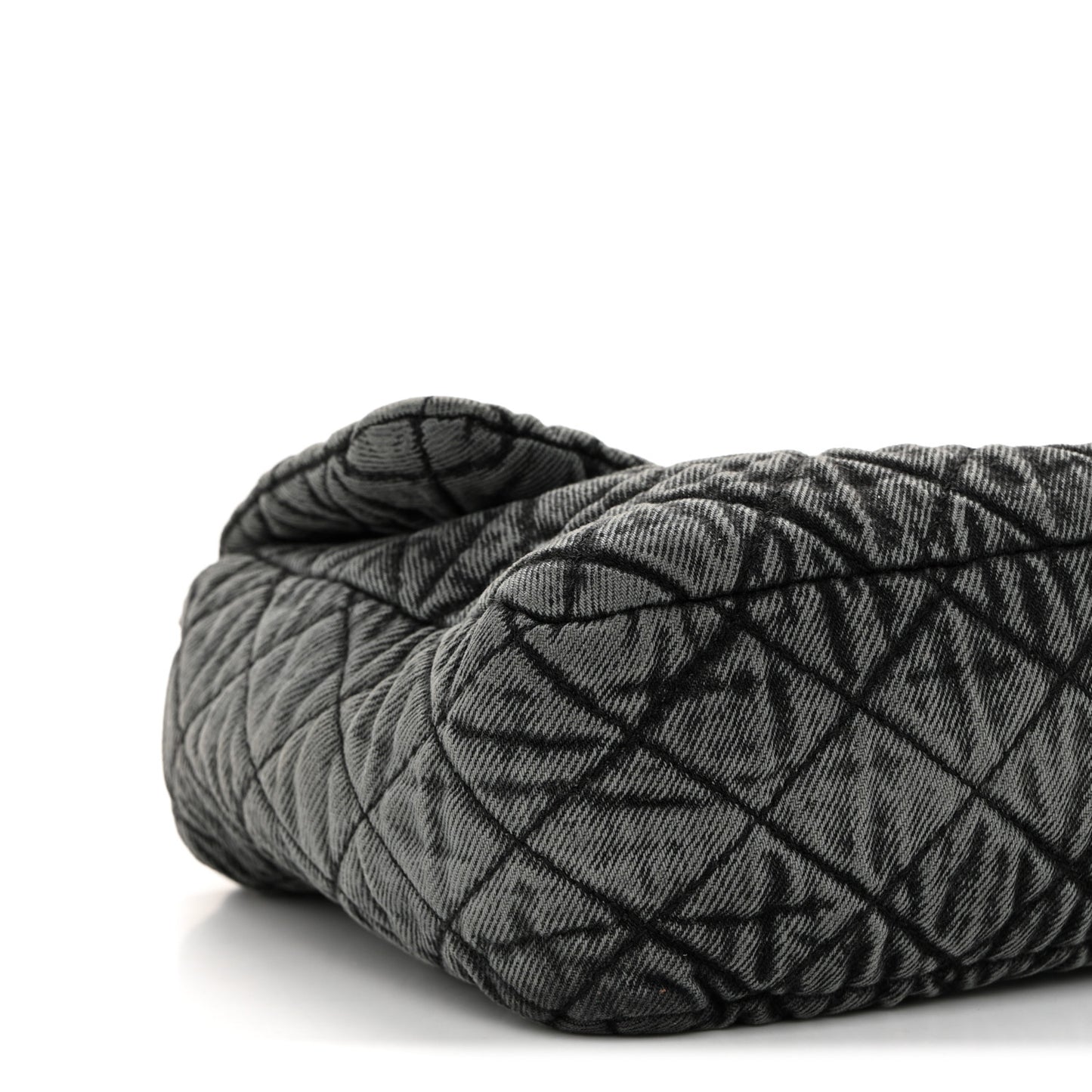 Denim Quilted Denimpression Flap Grey Black