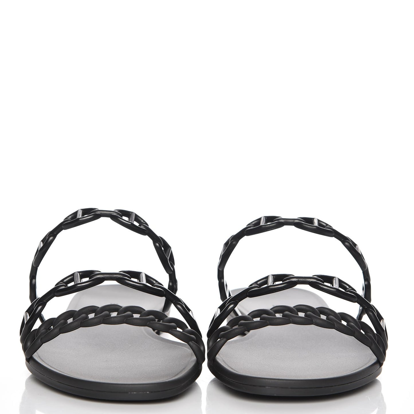 Rubber Chaine d'Ancre Rivage Sandals 40 Black